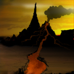 some simple volcanic scenery by hyperion