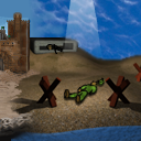 Dead soldier on the beach. by Fydo