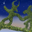 bull and rabbit topiaries dancing :) by retsbabe