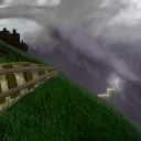 lightning.. just hope it didn't hit the train!! by ize