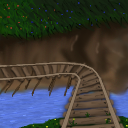 flowers in the tracks by miskate