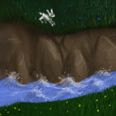 Mr. Bunny Visits the Rapids by gecko