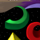 Abstract objects extruding through space (No5) I know its not very creative, but at least it blends in well :P by indigoe