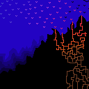 pixel art - lava birds by lastberserker