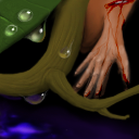 Bloody severed hand? by gecko