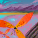 Strange flowers trapped in an even stranger color scheme.. by gecko