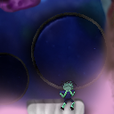 Sad blue man in pink haze... first tile in a while by finite