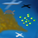 Flying under Sea/Swimming in the sky by Gene