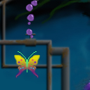 Pollution in the water: Whatch out - why do you think that butterfly is glowing? by Gene