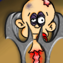 it's eating a baby's fat face after it's head got ripped off it's body. by otapeworm