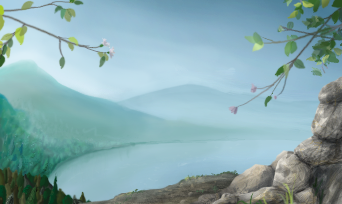 lake+cliff by kirbyUFO