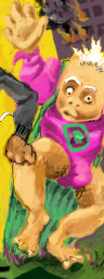 disgustor ! worst hero of all time - with the power of causing plaque. by fidgit