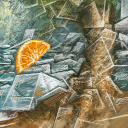 composition with orangeslice by razghul