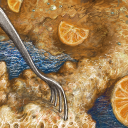 fork & orangeslices by razghul
