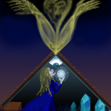 invoking demon in an attic at twilight by nauti1us