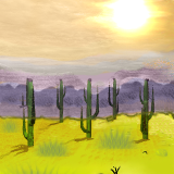 desert scene by Valacar