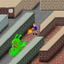 Kill the evil green monster in the A-Maze-Ing labyrinth. Bad Joke. Kill me. ;) by samuelf