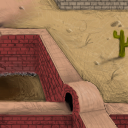 Cactus and bridge/tunnel by gecko