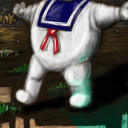 Stay Puft comes to destroy the quilt!!! by Primal_r