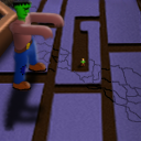 Frankenstein's Monster Explores a Labyrinth in the Land of Lilliput. by samuelf