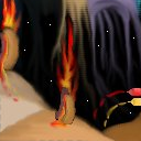 They are burning weenies. :) :) :) :) by Ivyc