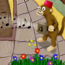 It's a monkey playing an organ in the street, how sweet..! by hfos