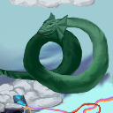 Hmmm, some kind of sky-serpent? by DanSand
