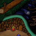 Cave...fire...water...log... by DiTsHiP