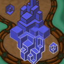 Mystery of the sausage stream on Ambiguous Blue Crystal Island by kodgetts