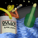 Gulliver's travels in an empty paint tin by kodgetts