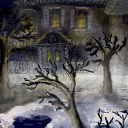 haunted house by Lo_