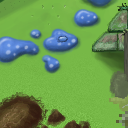 Blue blobs and fresh mound by spiritofcat.deviantart.com