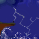 Raging ocean, lightning and thunder roaring by Dalejrluva