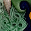 Green Moon Face by Syclone