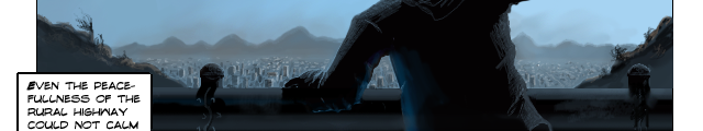 Our character notably dreads his return to the city. by gecko