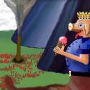 King Pig Head has an Ice Cream Snack by ddewey