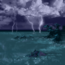 by whirlwind