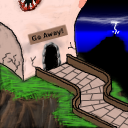 Teh Monster house! Go away! by Fydo