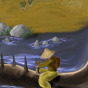 China guy riding the sea-serpent (or something) =) by DanSand