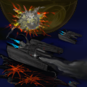 Fightersquad and, uhm, a brown deathstar!? by DanSand