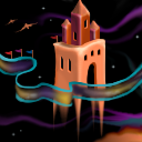 Castle of flags by feathre