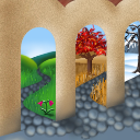 It's just like Playschool, only all the windows are the same shape... by Kim