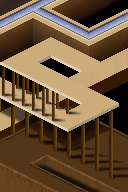 Straight ahead forward and then to the right. by samuelf