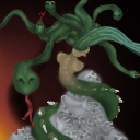 Serpentine locks shape ornate rocks... by aria