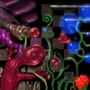 orange flower by tyeddyedeyes