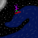 Riding a space wave. by KaylaWolf