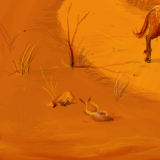 Horse butt, generic cow skull, what else could this scene possibly need? by gecko