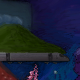 People down the street, train passing a hill, roses forever. by Straxz
