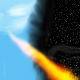 Fireball breaking through peace and chaos by Le_Saint