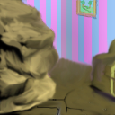 Rock smash hit on my TV by baskerbosse